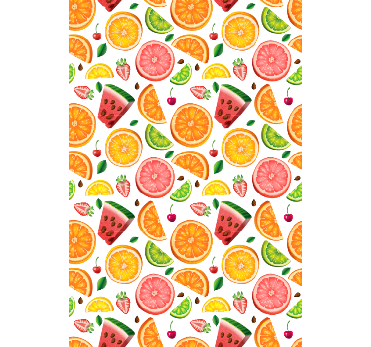 Citrus Watermelon Pattern fruit and vegetable roller blind - TenStickers