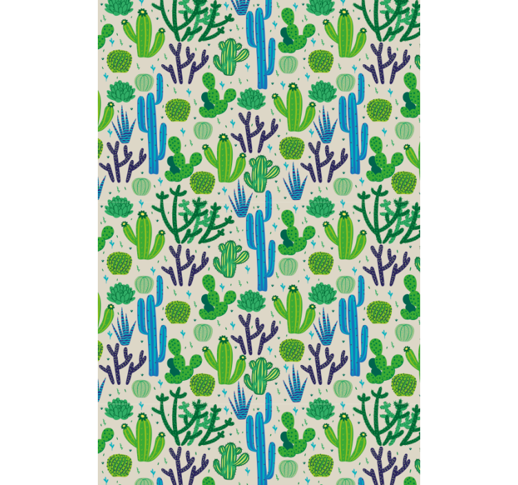 Cacti Pattern Design cactus roller blind - TenStickers