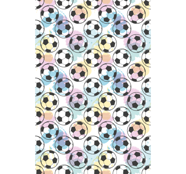 Colorful Balls soccer roller blind - TenStickers