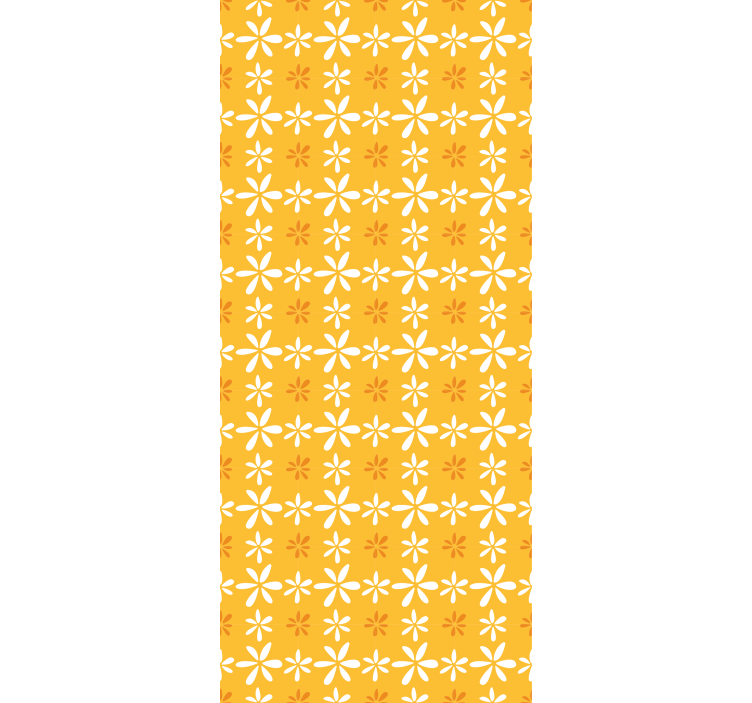 Floral Sunshine Pattern flowers and plants roller blind - TenStickers