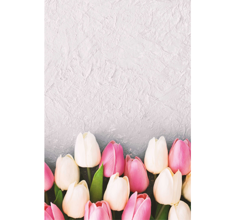 Tulip Blossom Arrangement flowers and plants roller blind - TenStickers