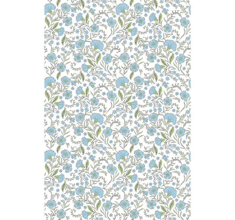 Floral Vine Pattern flowers and plants roller blind - TenStickers