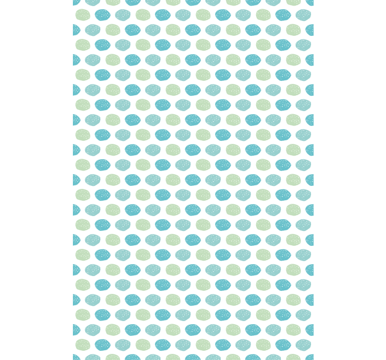Green and blue dots children room roller blind - TenStickers
