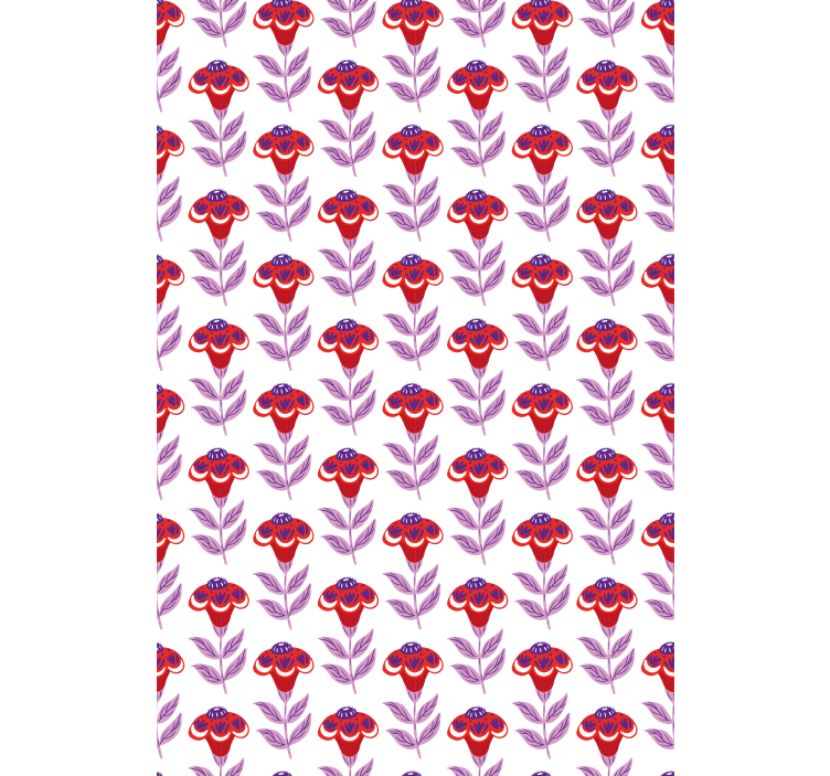 Vibrant Floral Theme flowers and plants roller blind - TenStickers