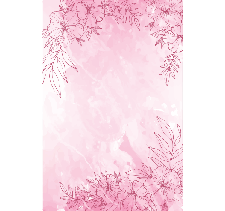 Pink bloom flower roller blind - TenStickers