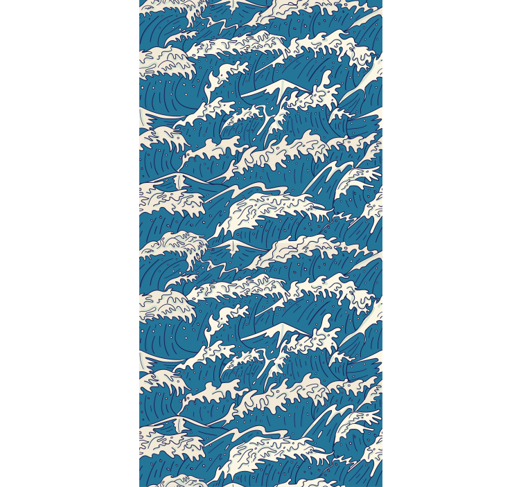Marine Surge Motif roller blind - TenStickers