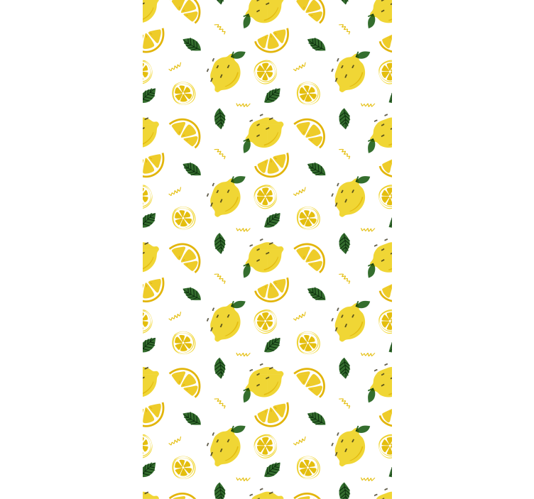 Lemon and slices of lemon Modern blind - TenStickers