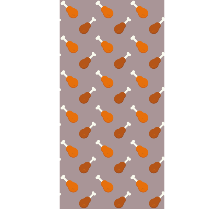 Chicken drumstick pattern original roller blind - TenStickers