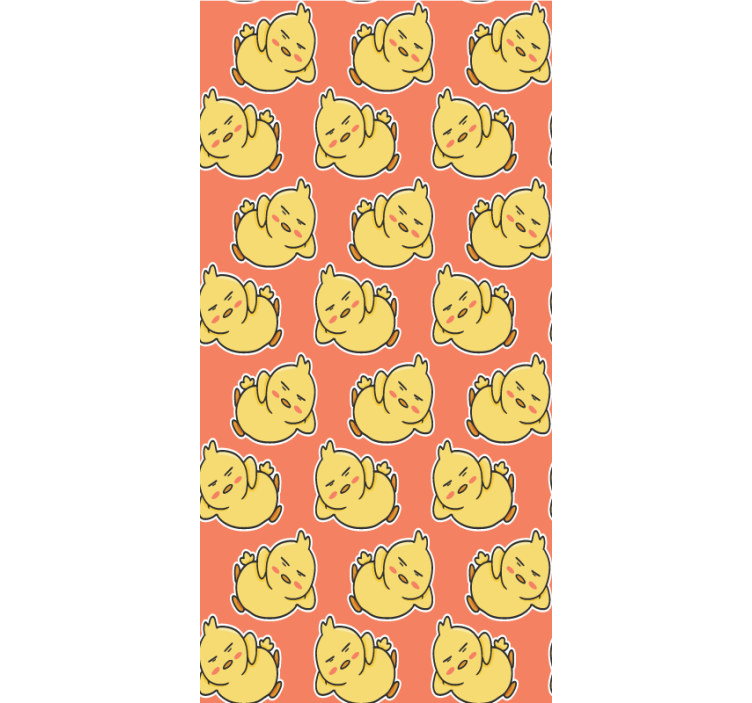 Yellow baby chicks characters animal roller blind - TenStickers