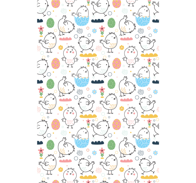 Simple baby chicks animal roller blind - TenStickers