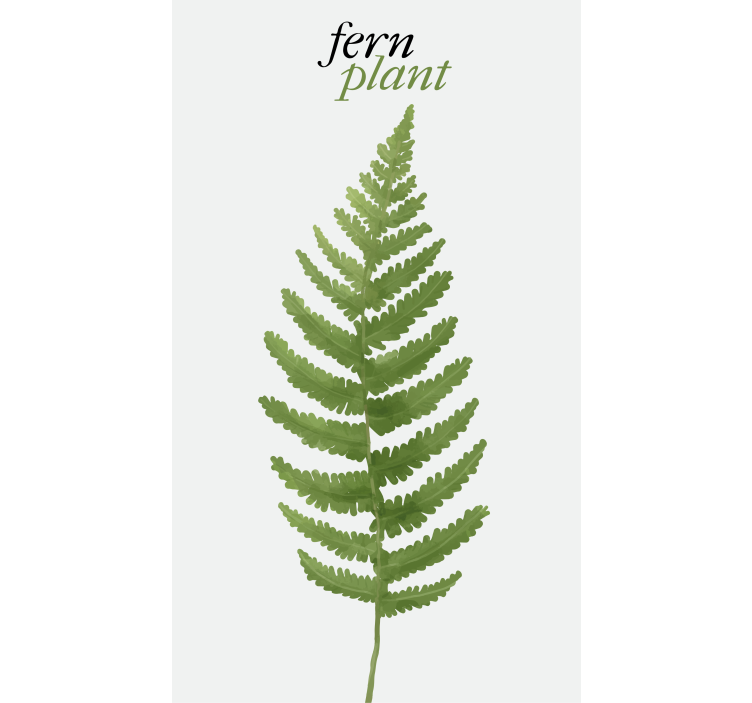 Fern green plant flowers and plants roller blind - TenStickers