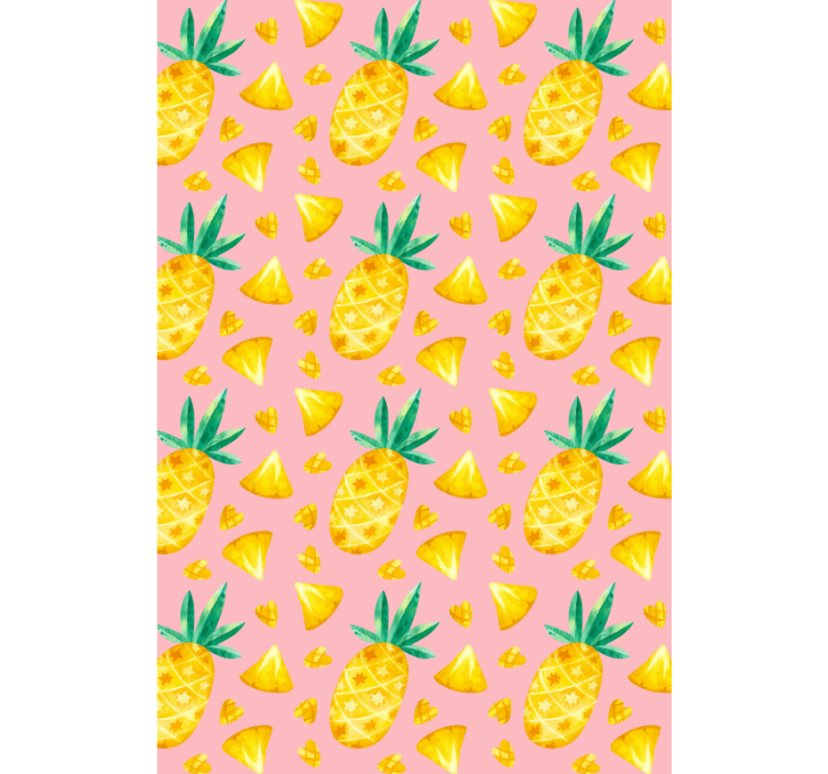 Pineapple Pattern Delight fruit and vegetable roller blind - TenStickers