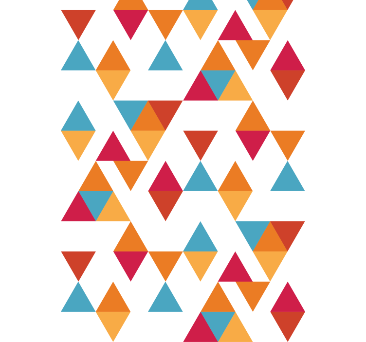 Colorful geometric triangle modern roller blind - TenStickers