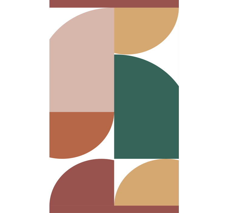 Geometric Circle Patterns modern roller blind - TenStickers