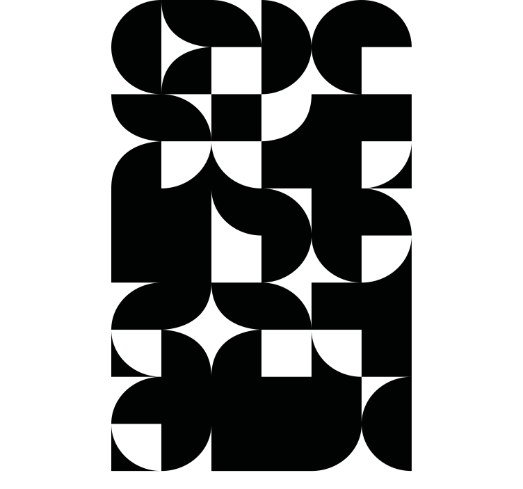 Energetic Geometric Arrangements modern roller blind - TenStickers