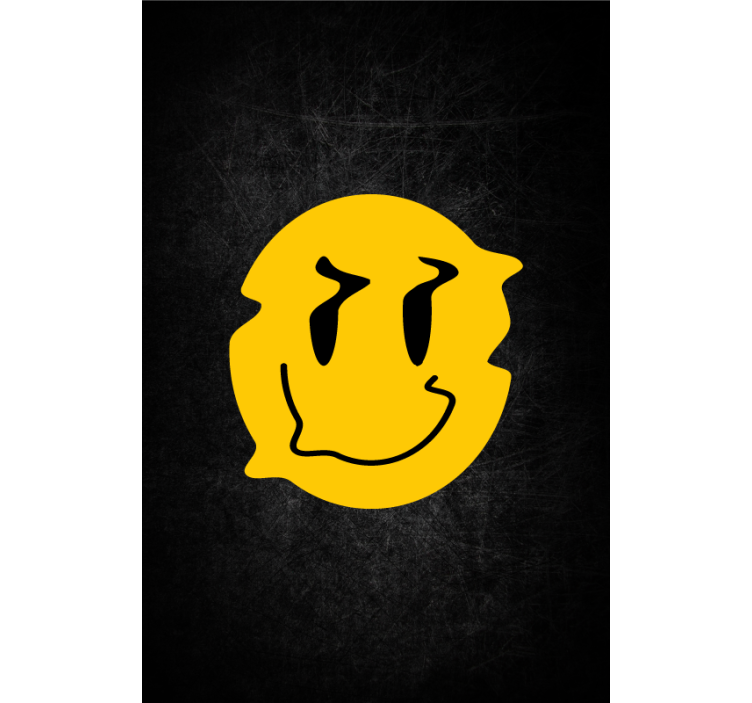 Smiley face design geek roller blind - TenStickers