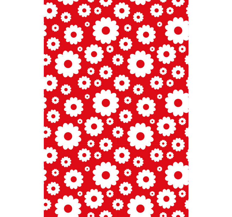 Delightful Botanical Motif flower roller blind - TenStickers
