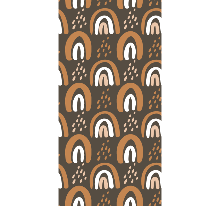 Painted earthy rainbows children room roller blind - TenStickers