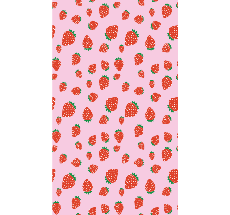 Strawberry Pattern Delight fruit and vegetable roller blind - TenStickers