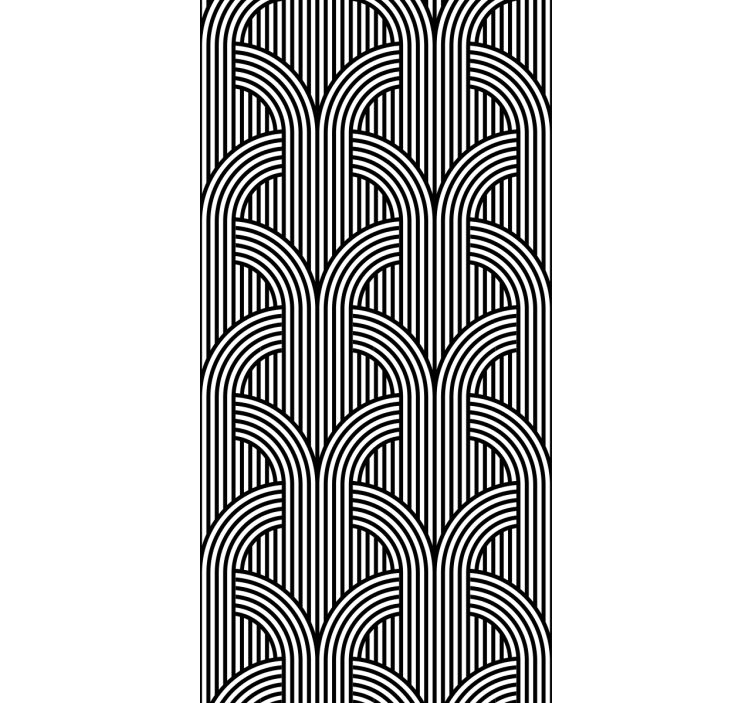 Geometric Arch Pattern modern roller blind - TenStickers