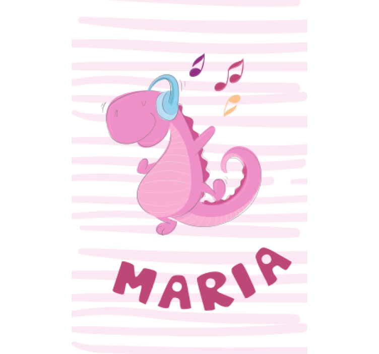 Dinosaur roller blind sweet dinosaur with name - TenStickers