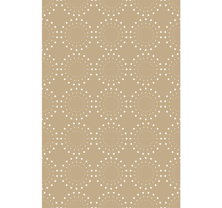 Beige and circles Nordic blind - TenStickers