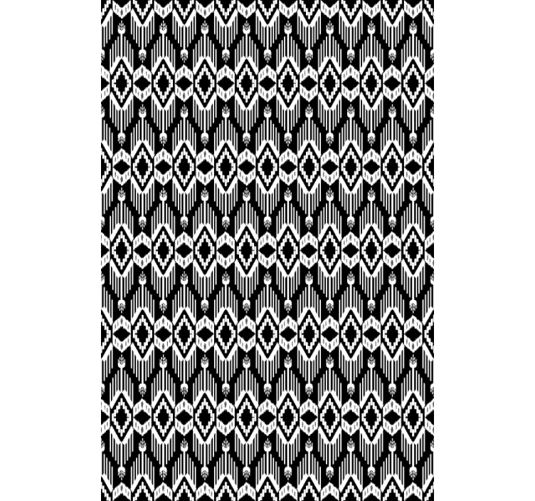 Texture and pattern roller blind geometric black design - TenStickers