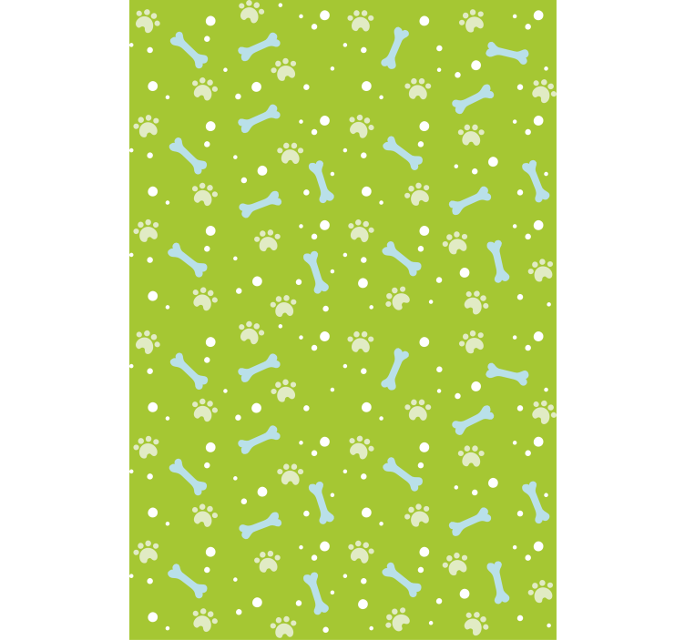 Paw Print Pattern animal roller blind - TenStickers
