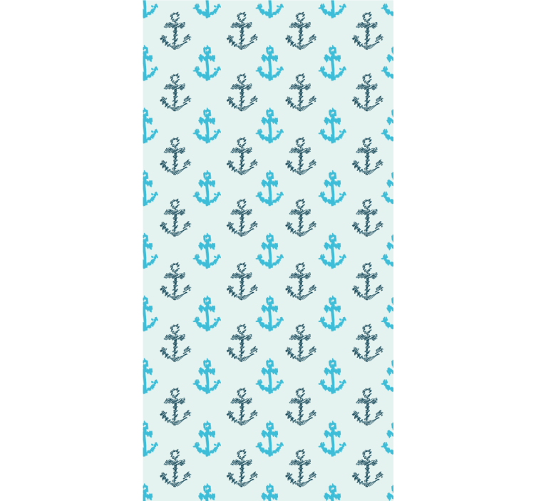 Anchors Pattern Design roller blind - TenStickers