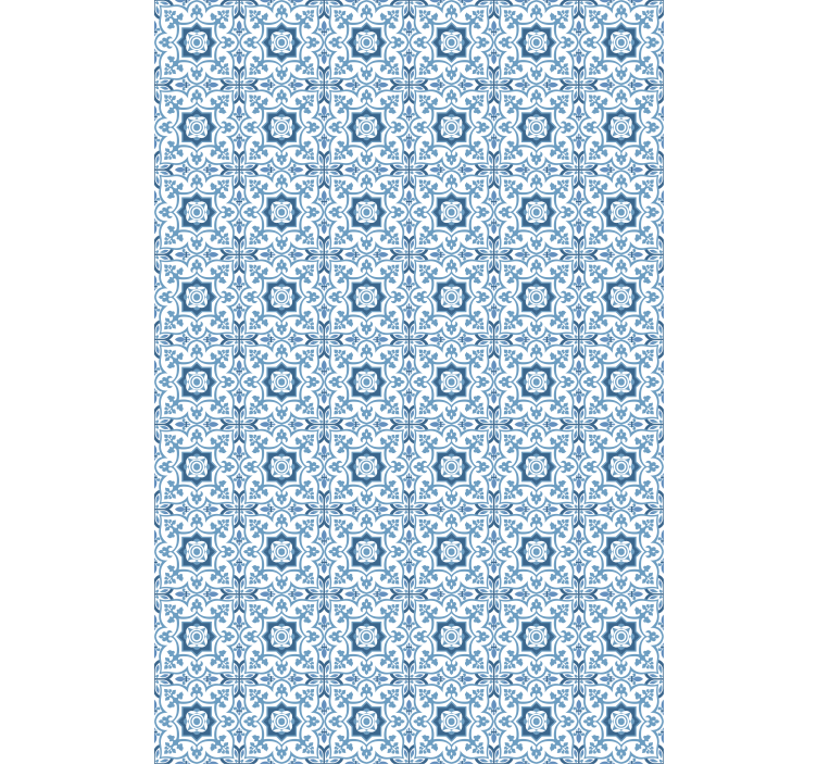 Complex blue tiles bathroom roller blind - TenStickers