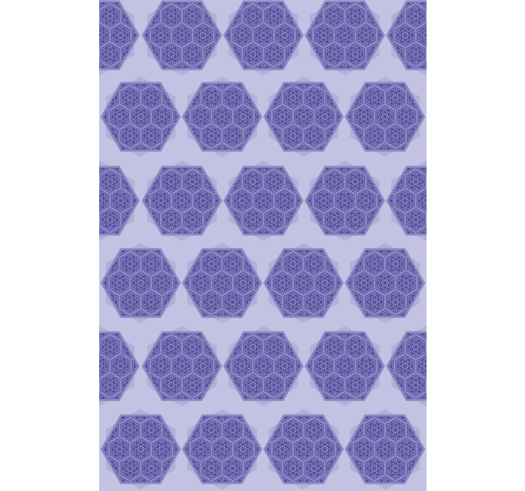 Intricate purple hexagons texture and pattern roller blind - TenStickers
