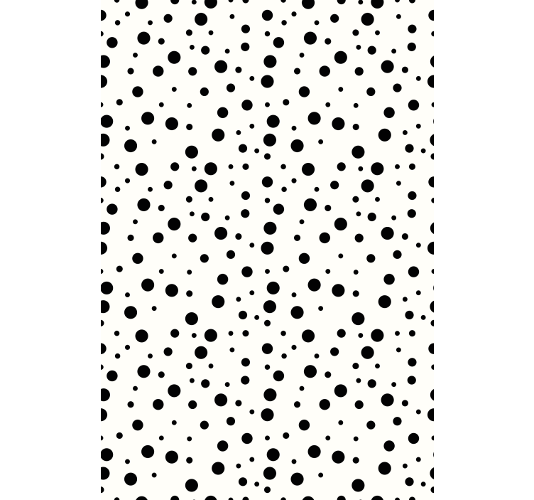 Black polka dots texture and pattern roller blind - TenStickers