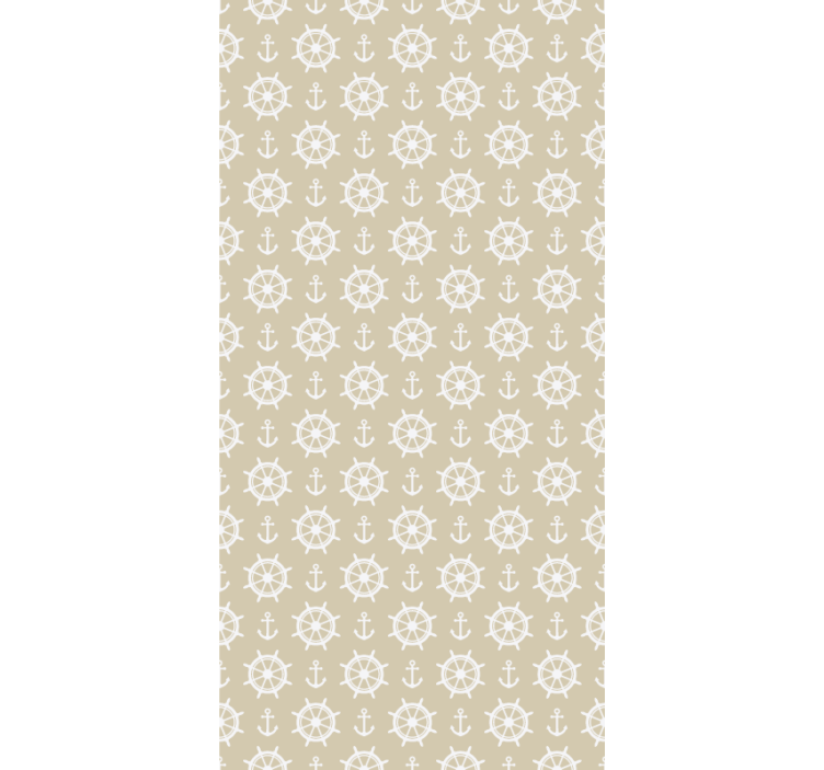 Nautical wheel pattern original roller blind - TenStickers