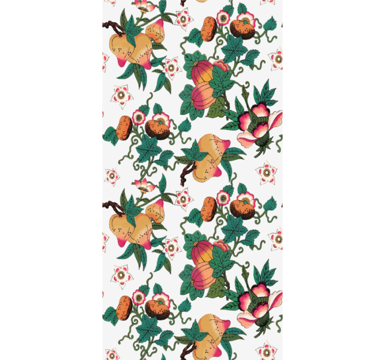 Lush fruit and floral flowers and plants roller blind - TenStickers