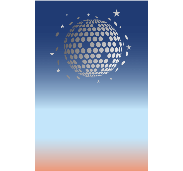 Abstract disco view original roller blind - TenStickers