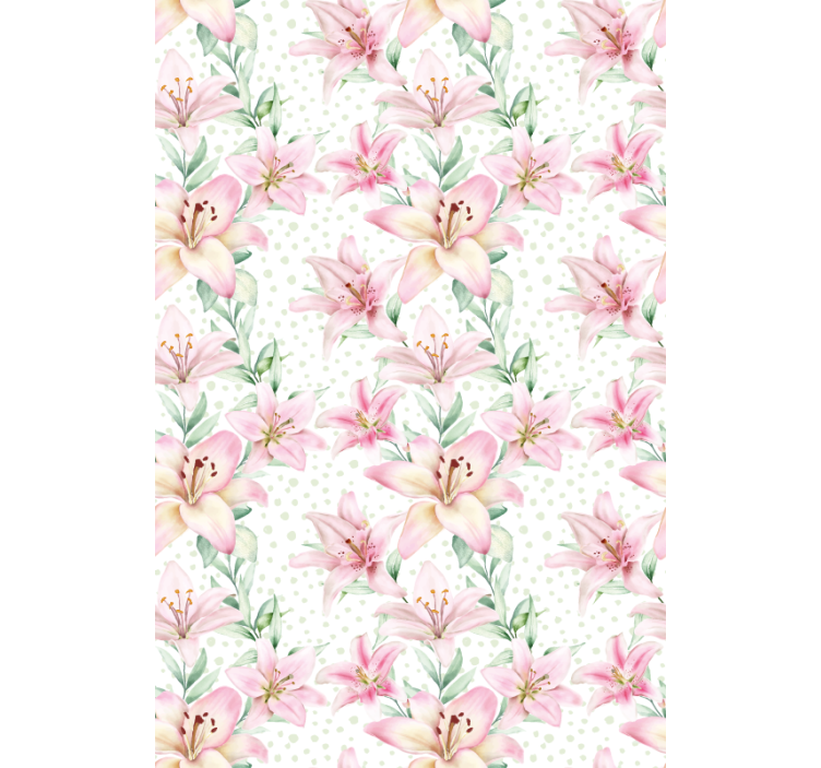 Delicate Floral Elegance flowers and plants roller blind - TenStickers