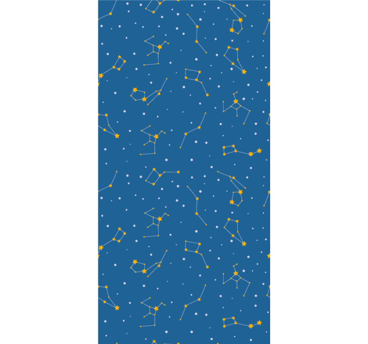 Constellations on sky graphic Childrens blind - TenStickers