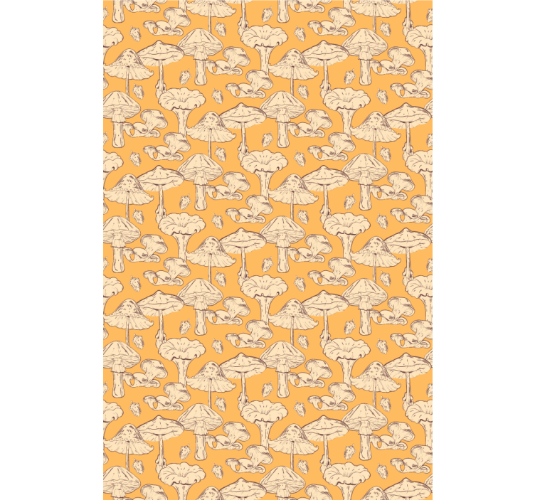MUSHROOM PATTERN DESIGN flower roller blind - TenStickers