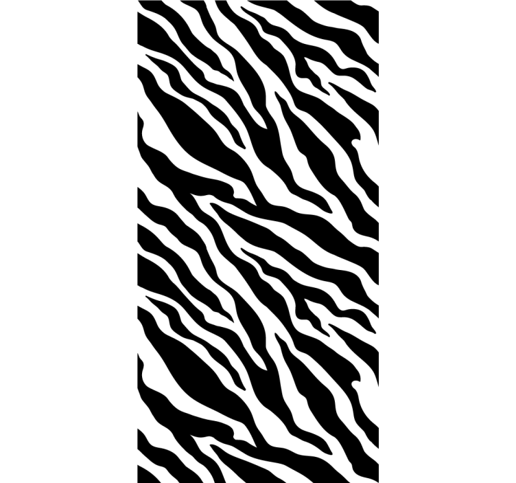 Zebra stripes motif animal roller blind - TenStickers