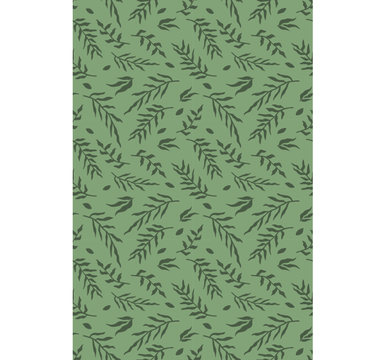 Leaf pattern detail flowers and plants roller blind - TenStickers