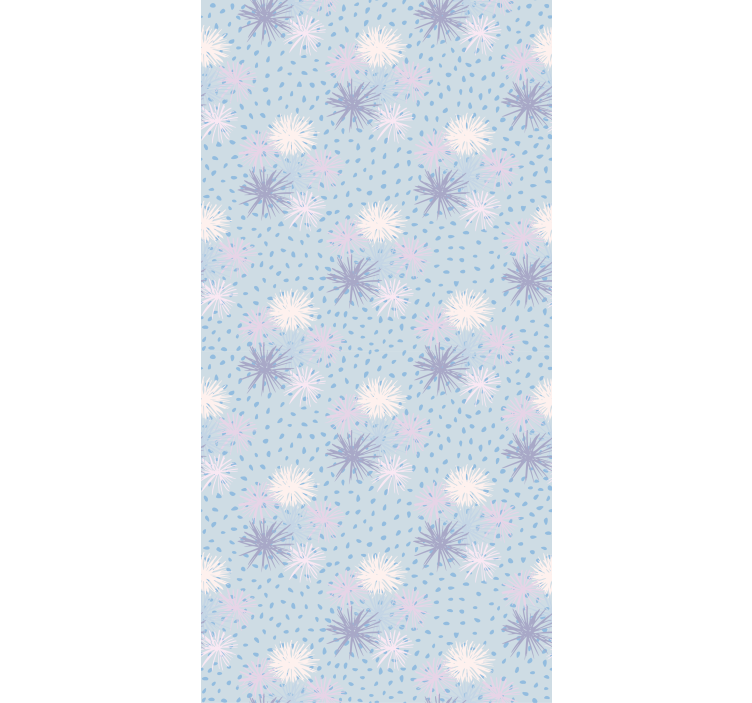 Floral Burst Pattern flowers and plants roller blind - TenStickers