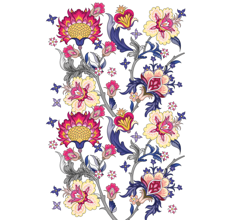 Vibrant Floral Arrangement flower roller blind - TenStickers