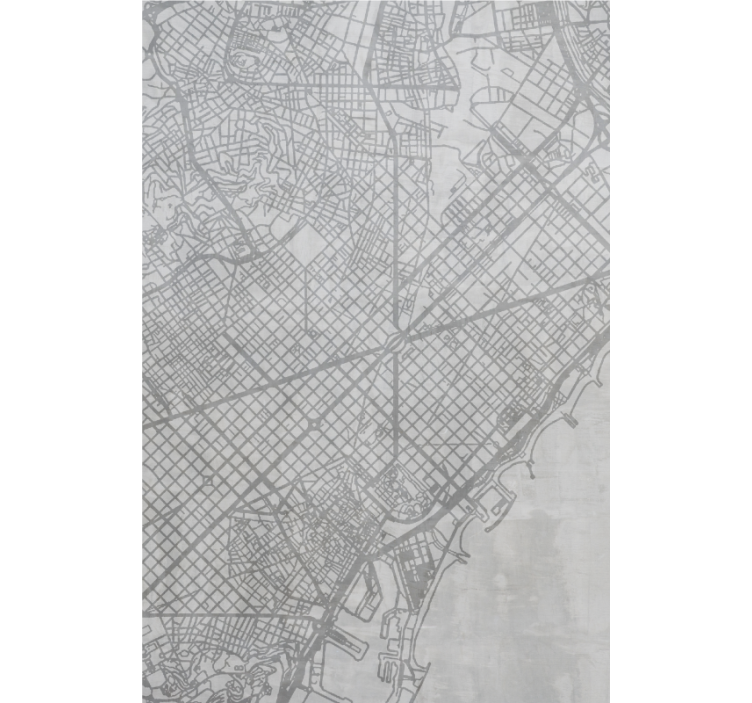 City Map Pattern world map roller blind - TenStickers