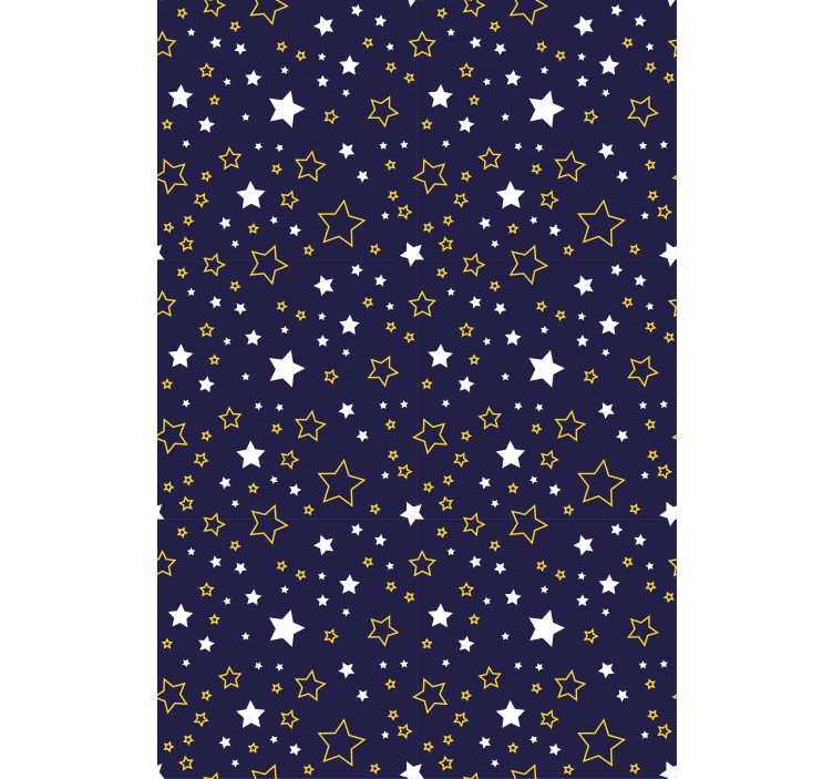 Starry night motif children room roller blind - TenStickers