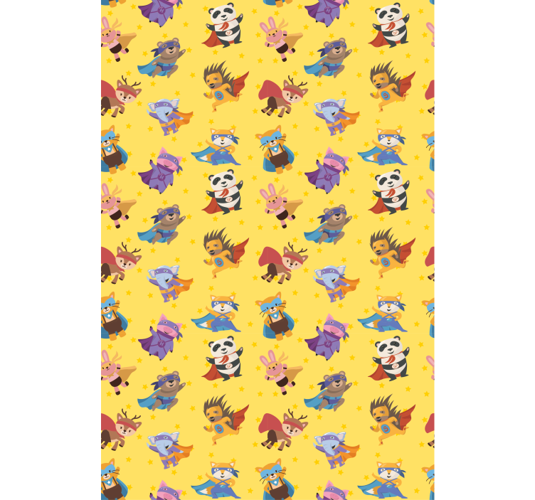 Superhero Animal Characters fun roller blind - TenStickers
