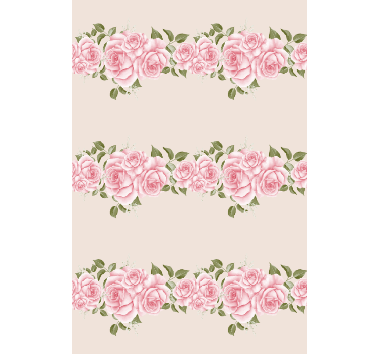 Beautiful Pink Roses flowers and plants roller blind - TenStickers