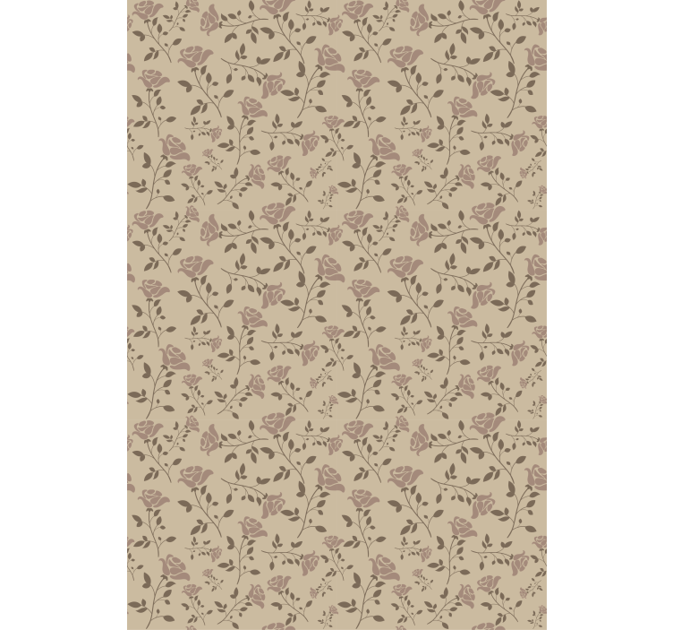 Brown vintage rose pattern Flowers blind - TenStickers