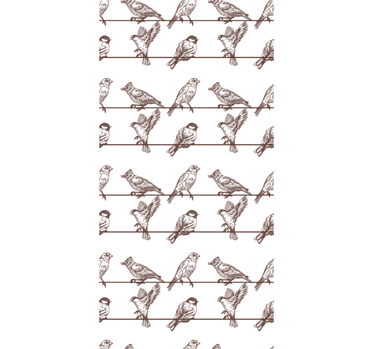 Avian Perched on Limbs flowers and plants roller blind - TenStickers