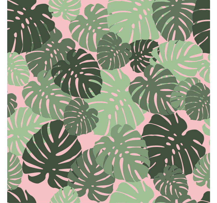 Monstera leaves pink color blind - TenStickers