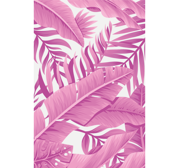 Tropical Leaf Motif flowers and plants roller blind - TenStickers